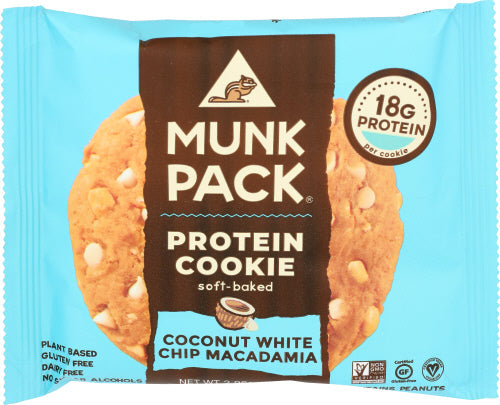 Munk Pack Cookie Protein Coconut White Chocolate 2.96 Oz - Pack of 6