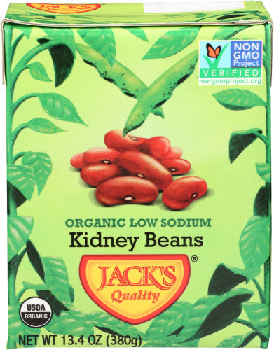 Jacks Quality - Bean Red Kidney Lw Sodium Or 13.4 Oz - Pack Of 8