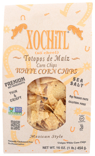 Xochitl Chip Corn White Org 16 Oz - Pack Of 9