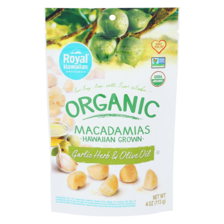 Royal Hawaiian - Orchards Organic Garlic Herb & Olive Oil Macadamias