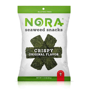 Nora Snacks - Seaweed Crispy Original 1.13 OZ - (Pack of 12)