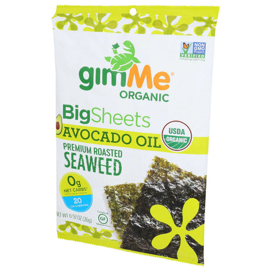 Gimme - Seaweed Sheet - Avocado Oil Sea Salt, 0.92oz (Pack of 10)