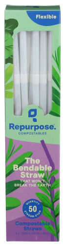 Repurpose Straws Compostble 50 Ea - Pack Of 20