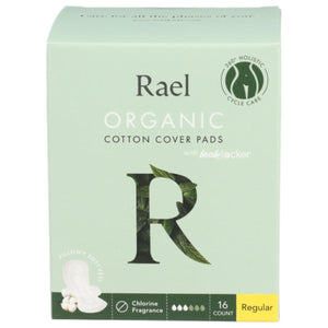 Rael - Organic Cotton Cover Pads, Regular 16 EA - Pack of 1