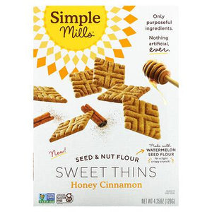 Simple Mills - Sweet Thins Honey Cinnamon, 4.25 OZ - Pack of 6