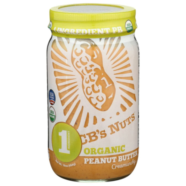 CBS Nuts - Organic Peanut Butter Creamunchy, 16 Oz