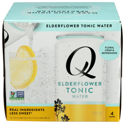 Q Tonic Elderflower Tonic Water 4PK 30 FO - Pack of 6