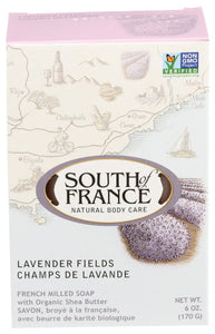 South Of France - Soap Bar Lavender Fields, 6 Oz - Pack of 1