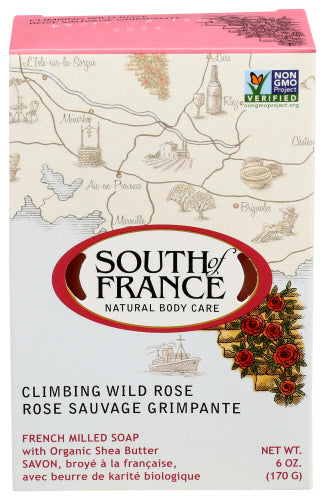 South Of France - Soap Bar Wild Rose, 6 Oz - Pack of 1