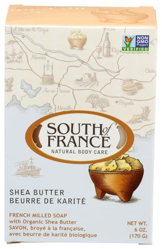 South Of France - Soap Bar Shea Butter, 6 Oz - Pack of 1