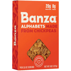 Banza - Alphabet Chickpea Pasta, 8 oz - Pack of 6