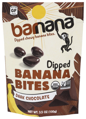 Barnana - Banana Bites Chewy Chocolate Organic, 3.5 Oz - Pack of 12