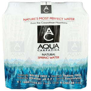 Aqua Carpatica - Natural Spring Water, 33.81 fl oz - Pack of 6