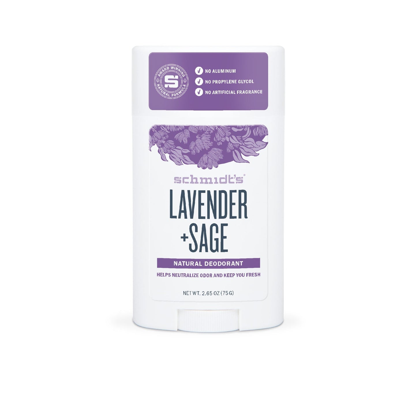 Schmidts - Deodorant - Lavender Sage, 2.65oz (Pack of 1)