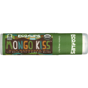 Eco Lips - Mongo Kiss Peppermint Organic Lip Balm, 0.15 oz