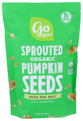 Go Raw - Organic Seed Pumpkin Sprouted, 14 Oz (Pack of 6)