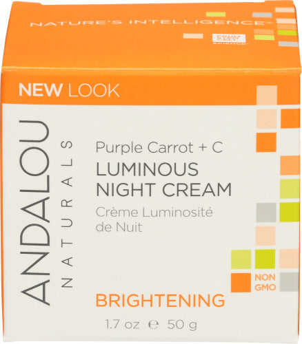 Andalou Naturals - Night Cream Purple Carrot + C, 1.7 oz