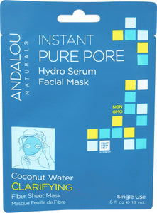 Andalou Naturals - Mask Facial Pore Purifying Serum, 0.6 fl oz - Pack of 6