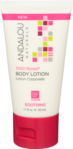 Andalou Naturals - Lotion Trial Size 1000 Roses, 1.7 fl oz - Pack of 6