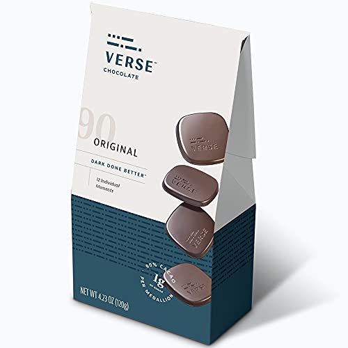 Verse Chocolate Box Dark Origin Organic 4.23 Oz - Pack Of 6