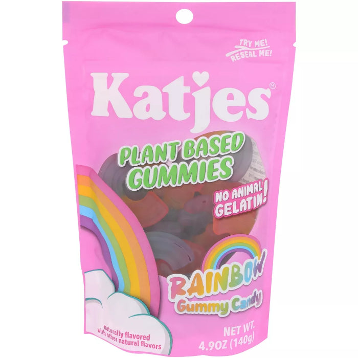KATJES - Plant-Based Rainbow Gummy 4.9OZ ( Pack of 15)