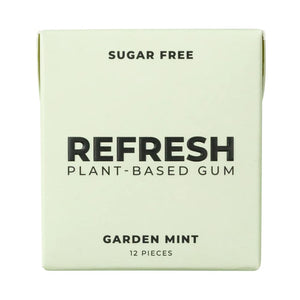 Refresh Gum - Garden Mint Sugar-Free Chewing Gum 12 PC - Pack of 12