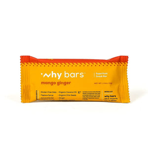 Why Bars - Mango Ginger Bar 2.04 OZ - Pack of 12