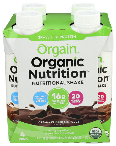 Orgain Protein Ready-to-Drink Chocolate Organic  44 FO - Pack of 3