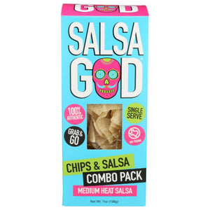 SALSA GOD - Chip & Salsa Combo Pack Medium