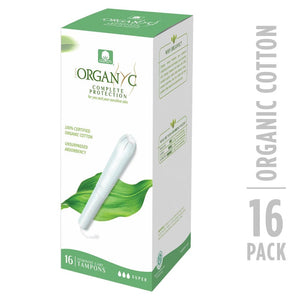 Organyc - Tampon Applicator Super Organic Regular 16 PC - Pack of 6