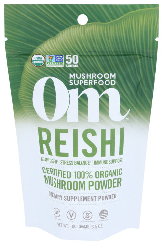 Om Mushrooms Reishi Powder Organic  3.5 OZ - Pack of 1