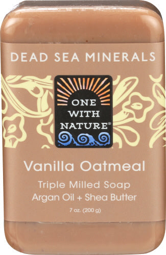 ONE WITH NATURE SOAP BAR VANILLA OATMEAL 7 OZ - Pack of 1