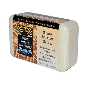 ONE WITH NATURE SOAP BAR SHEA BUTTER 7 OZ - Pack of 1