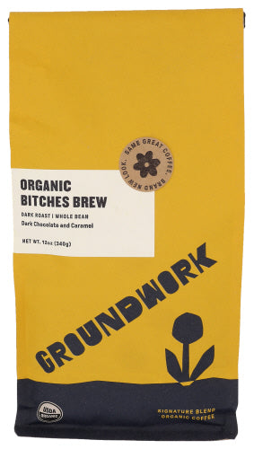 GROUNDWORK COFFEE - COFFEE BITCHES BREW ORG 12 OZ - Pack of 6