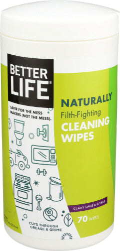 Better Life - Wipes All Purpose Sage & Citrus, 70 pc - Pack of 6