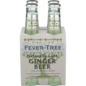 Fever Tree -Soda 4Pk Ginger Beer Light 27.2 FO - (Pack of 6)