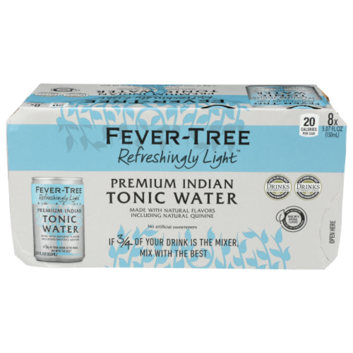 Fever Tree - Soda Tonic Water Light 8Pk 40.56 Fo - Pack Of 3