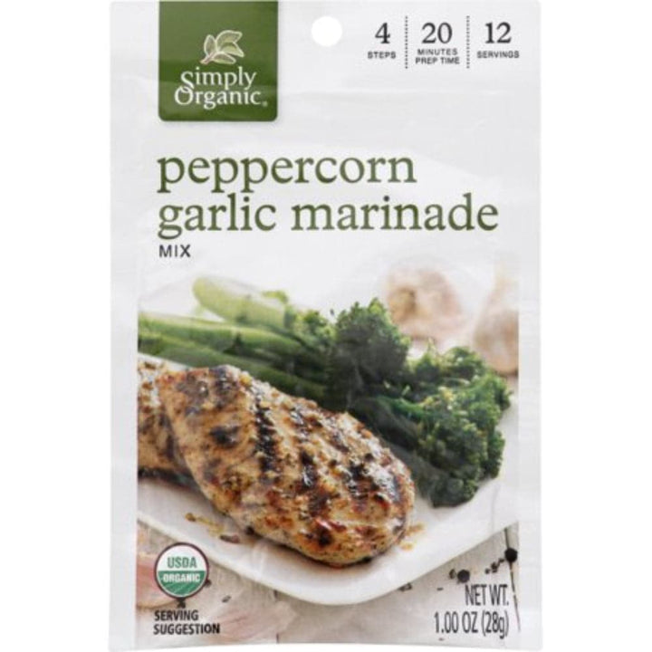 Simply Organic - Peppercorn Garlic Marinade Mix, 1 oz