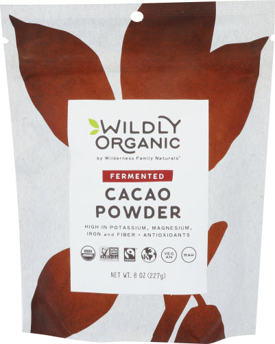 Wildly Organic Powder Cacao Fermented 8 Oz - Pack Of 6