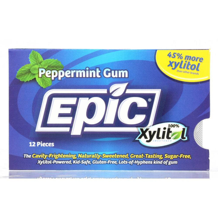 Epic Dental - Xylitol Gum Peppermint 12 Pieces