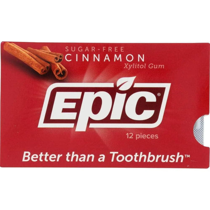 Epic Dental - Cinnamon Xylitol Gum for Teeth - 12 Piece