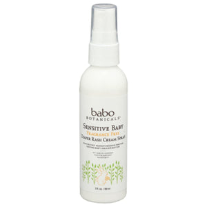 Babobotanicals - Diaper Rash Spray Cream Sensitive Baby, 3 oz