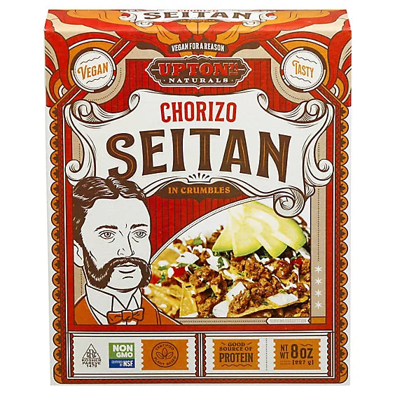 Upton's Naturals - Chorizo Seitan In Crumbles, 8oz - PlantX US