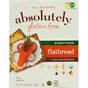 Absolutely Gluten Free - Flatbread Everything, 5.29 Oz - Pack of 12