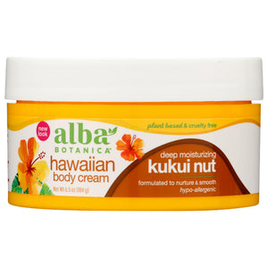 Alba Botanica - Body Cream Kukui Nut 6.5 Oz - Pack of 1