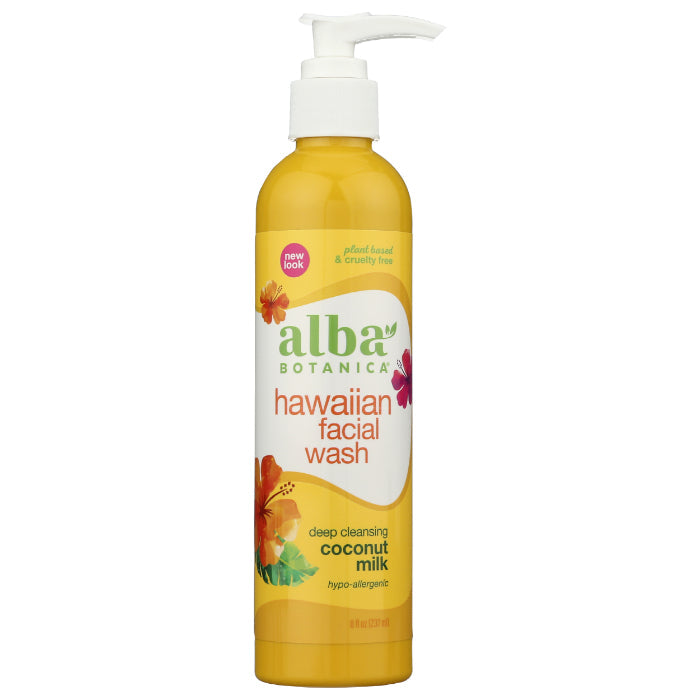 Alba Botanica - Face Wash Coconut Milk, 8 Oz