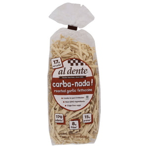 Al Dente - Fettuccine Low Carb Roasted Garlic Pasta, 10 Oz - Pack of 6