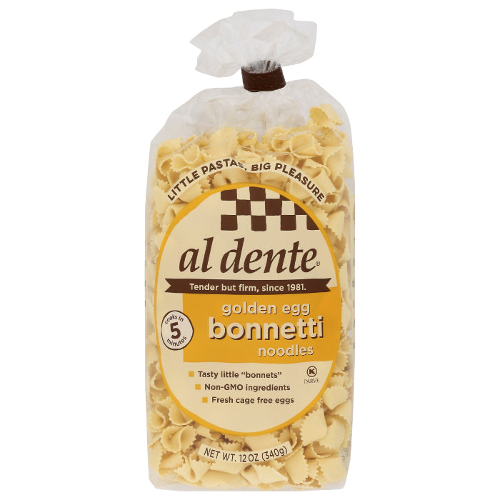 Al Dente - Golden Bonnetti Pasta, 12 Oz - Pack of 6