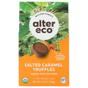 Alter Eco - Chocolate Truffle Salted Organic 4.2 Oz - Pack of 8