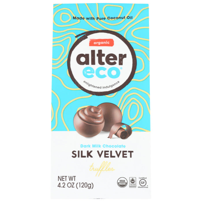 Alter Eco - Chocolate Truffle Velvet Organic, 4.2 Oz (Pack of 8)